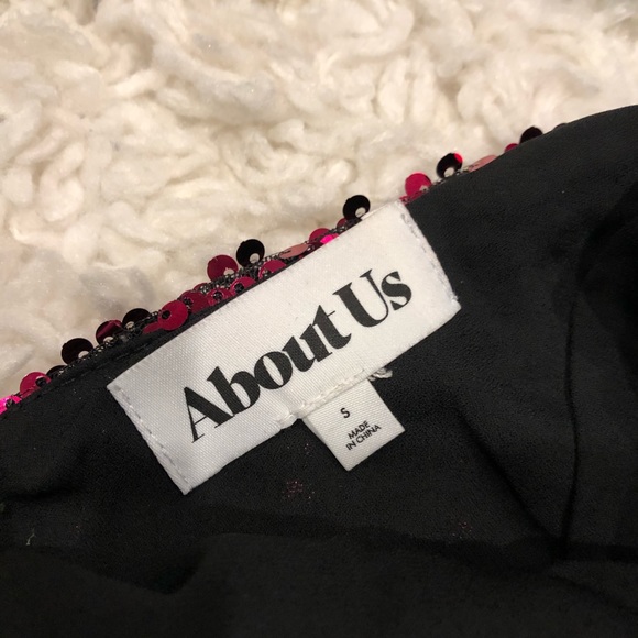 About Us Travie Sequin Strappy Mini Dress - Picture 5 of 6